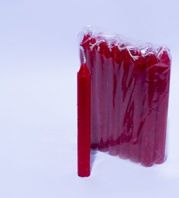 Pacote 5 com 20 velas (Comum) cores diversas